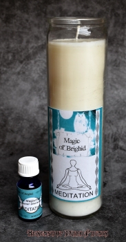Hexenshop Dark Phönix Magic of Brighid Ritual Glaskerzen Set Meditation